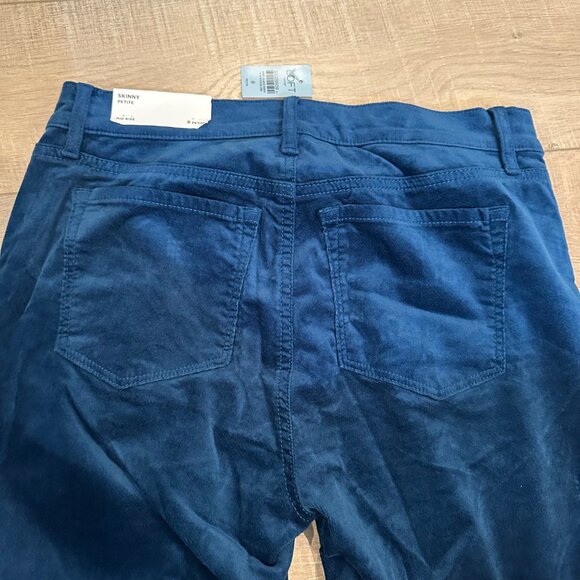 LOFT WOMENS BLUE VELOUR PANTS NEW 8 PETITE NEW - Picture 10 of 10